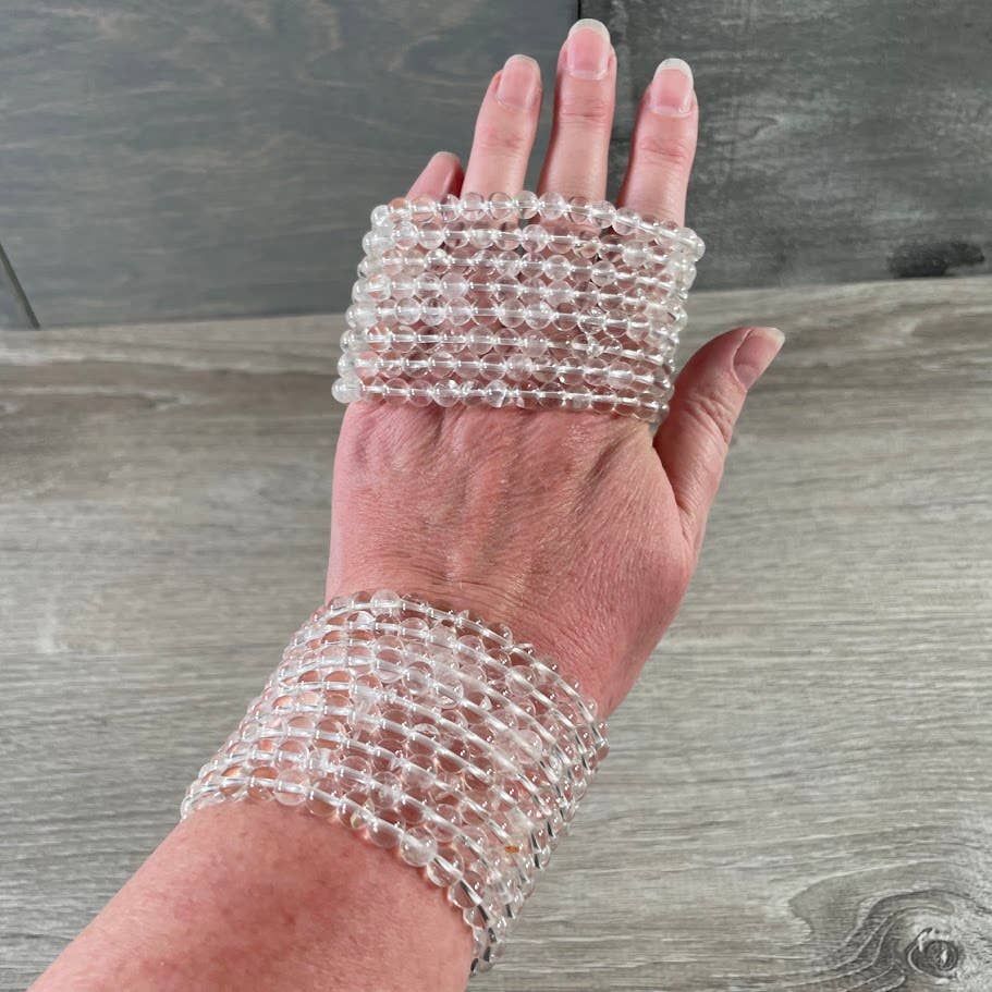 Gemstone Beaded Stretch Bracelets 6mm  – Bulk Jewelry