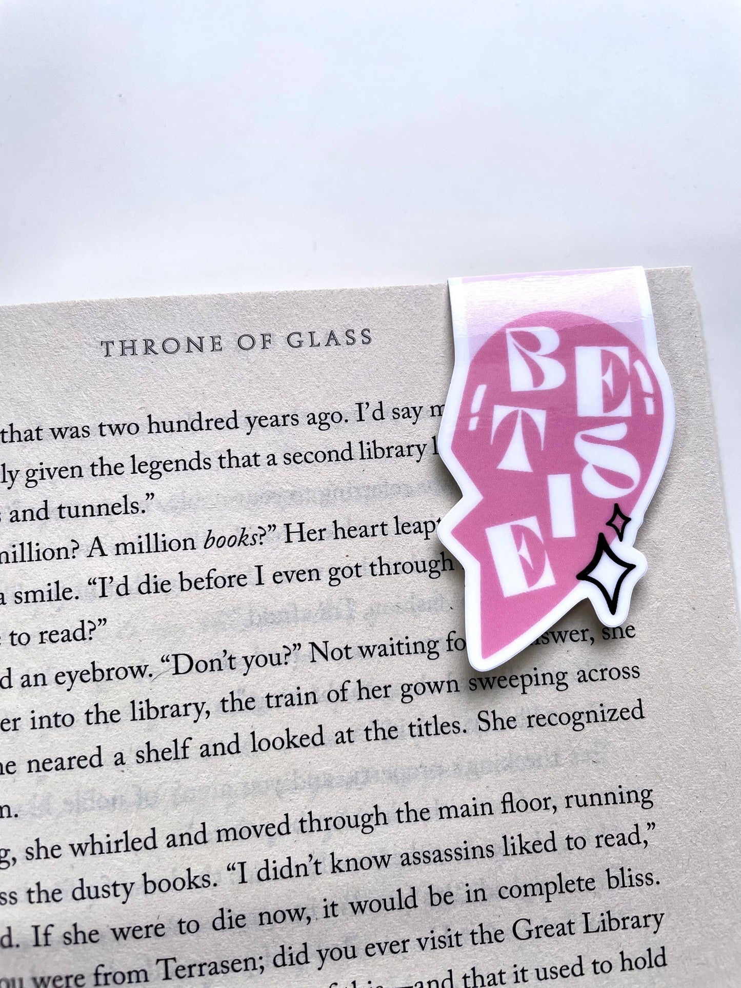 Book Bestie Friendship Heart Necklace Style BFF | Magnetic