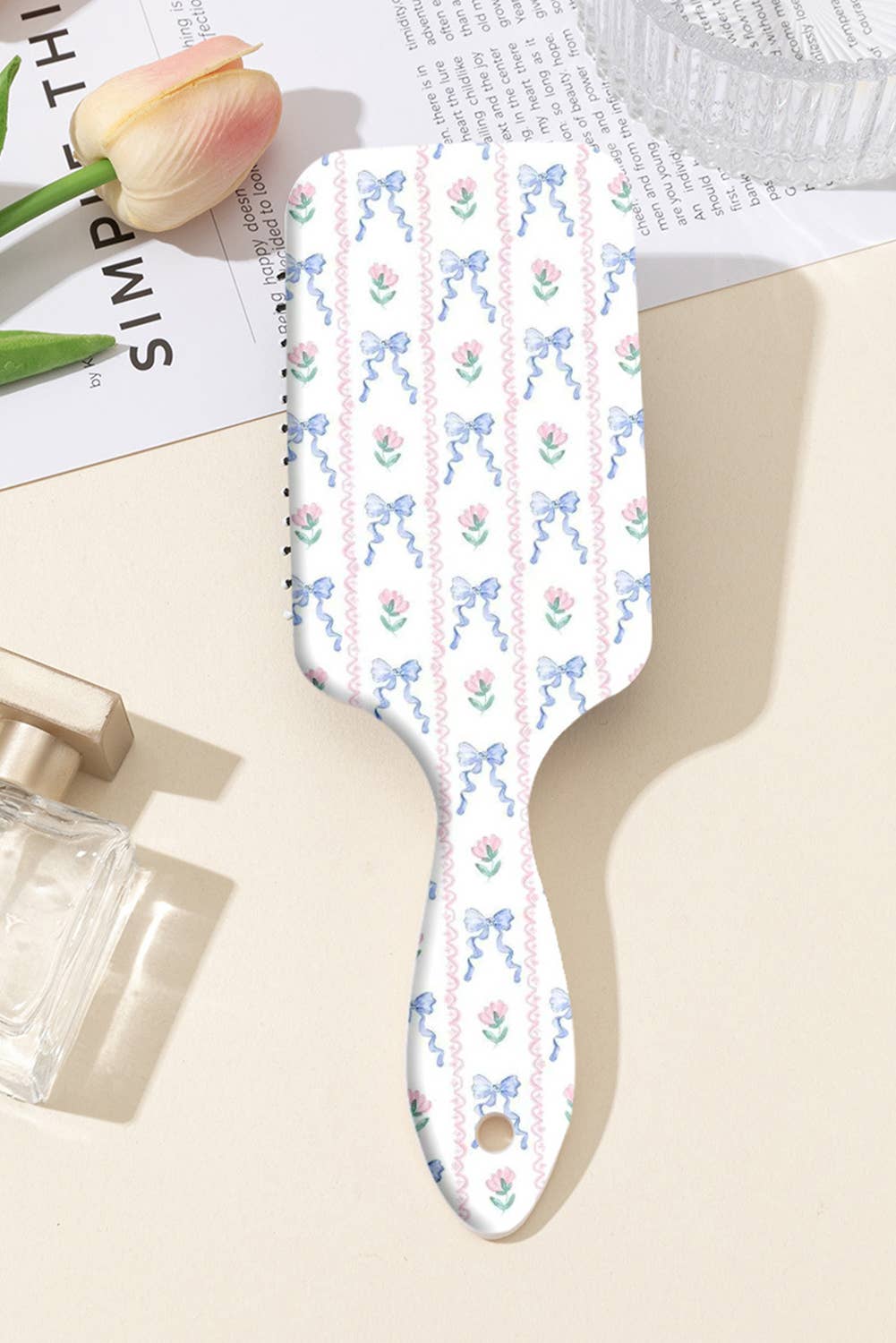 Valentine's Day Gifts Bow Print Anti-Static Air Cushion Comb