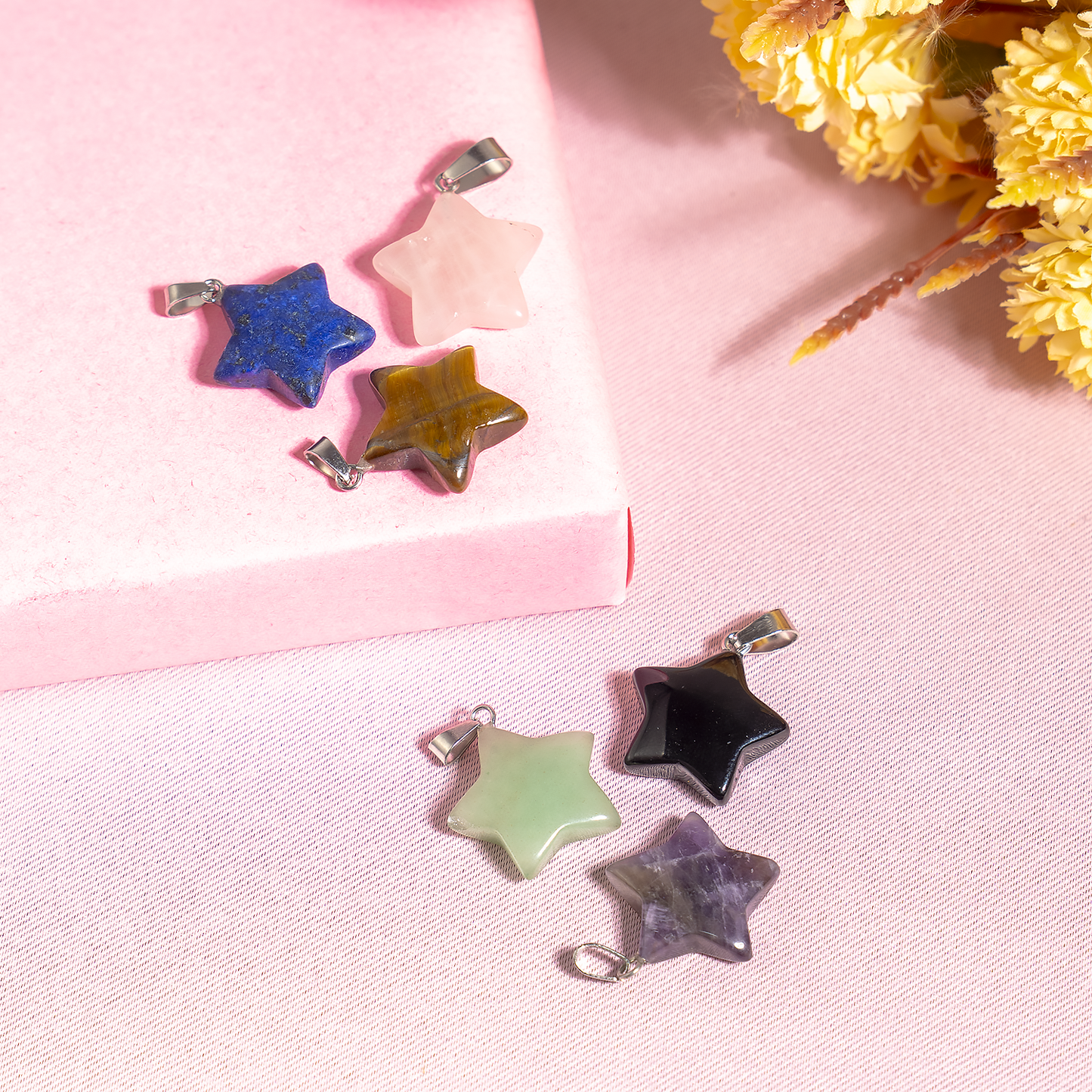 Crystal Star Pendant | Amethyst | Gemstone Pendants