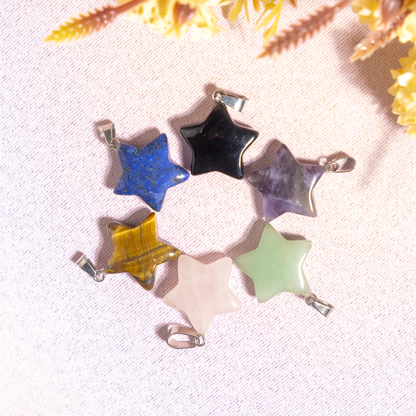 Crystal Star Pendant | Amethyst | Gemstone Pendants