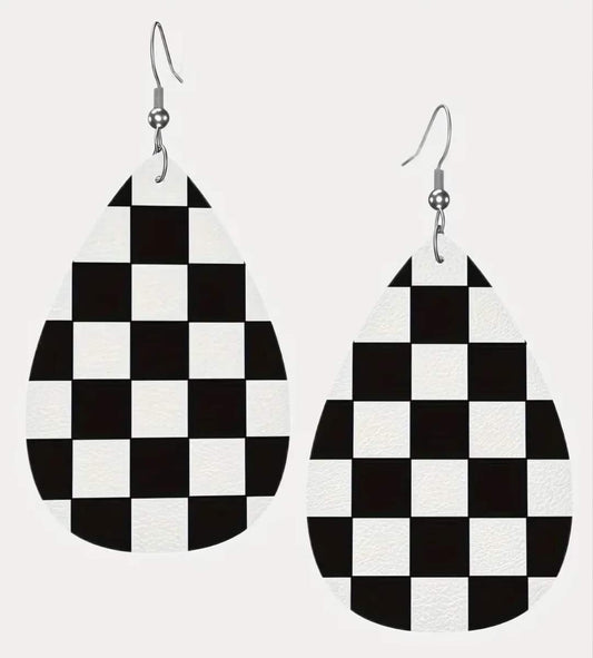 Checkered Earrings