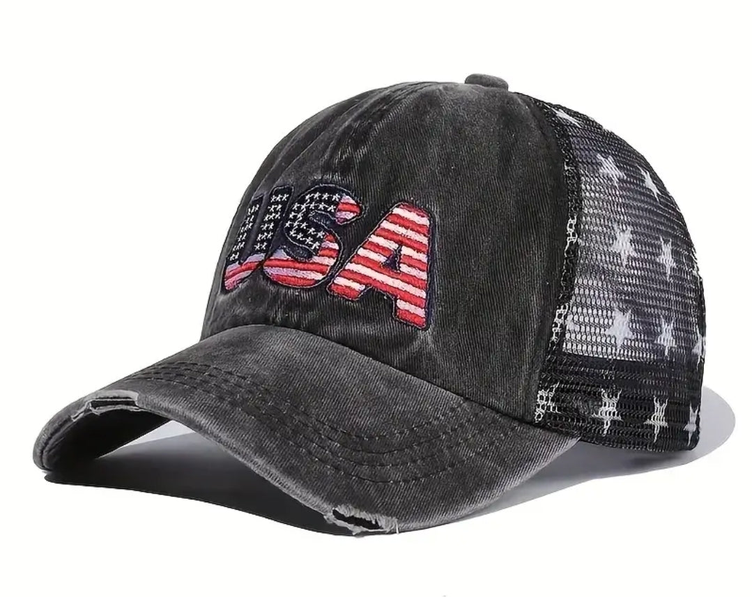 Distressed USA Hat