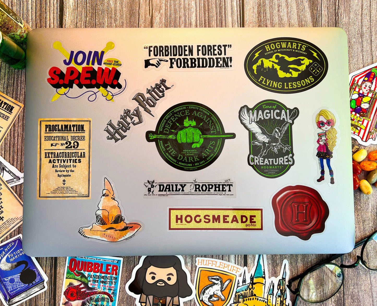 Harry Potter Clear Variety Decals (50-Pack)
