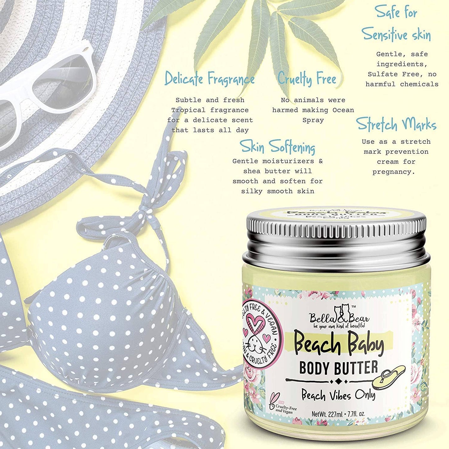 Beach Baby Body Butter | Body Lotion | Body Cream 6.7oz