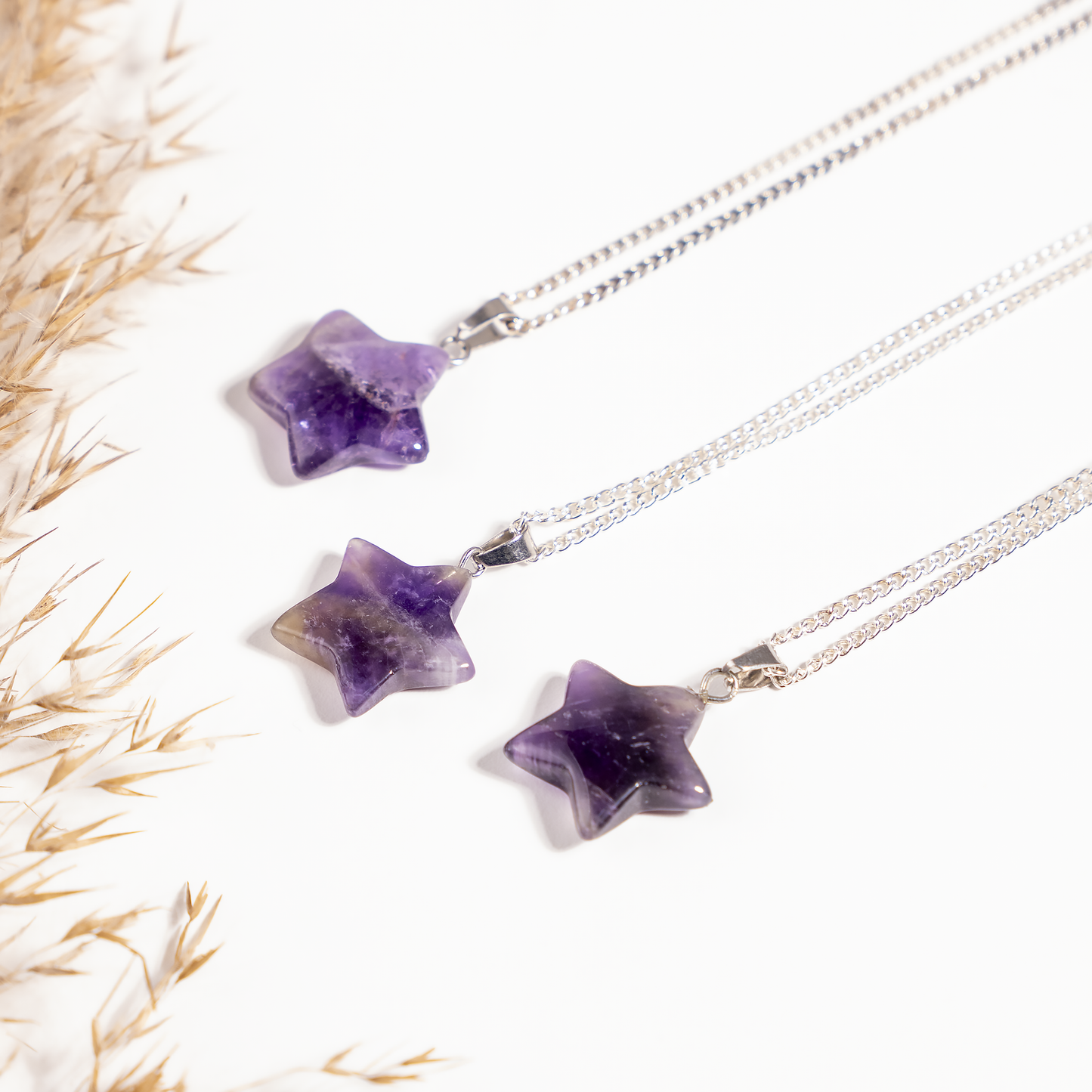 Crystal Star Pendant | Amethyst | Gemstone Pendants