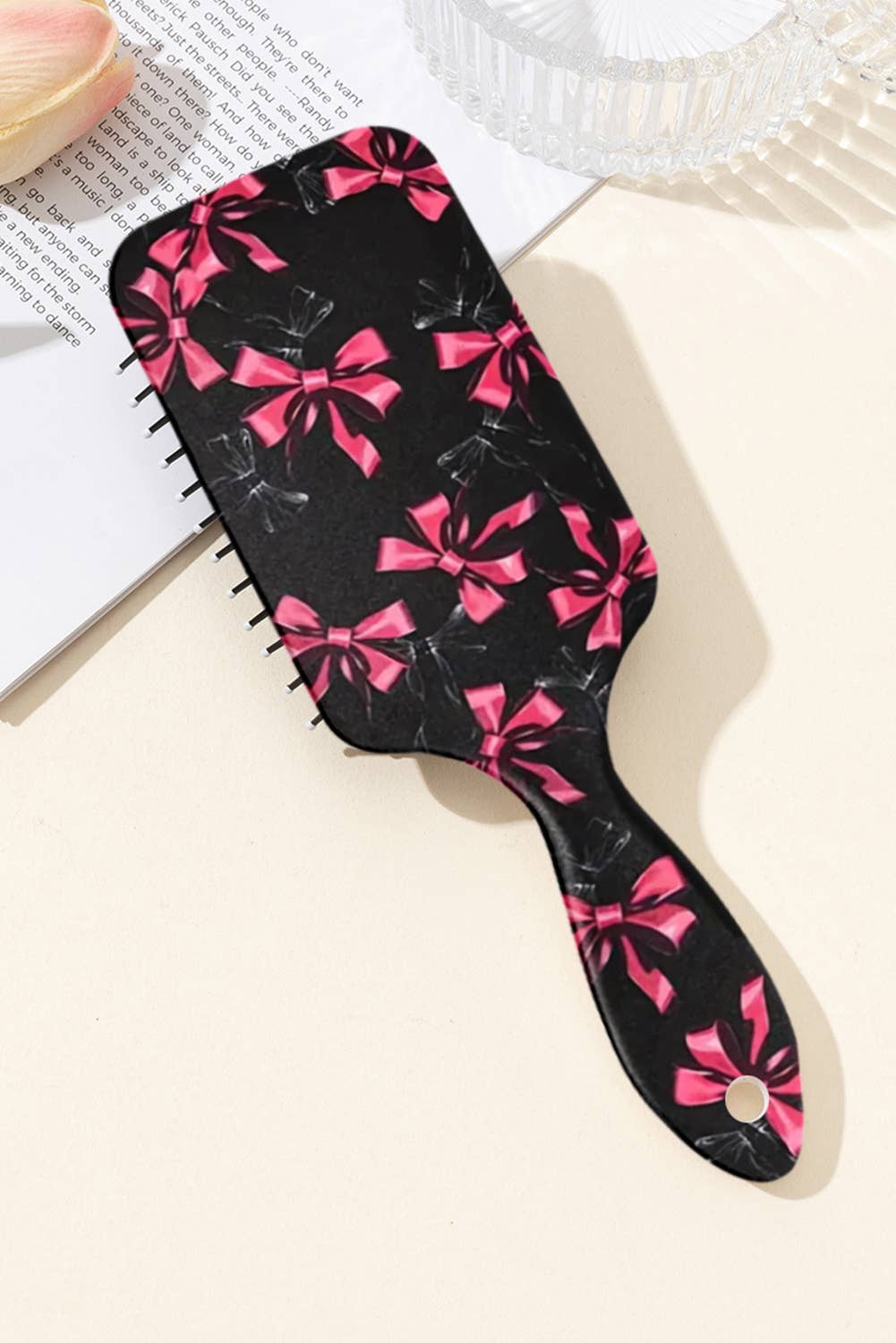 Valentine's Day Gifts Bow Print Anti-Static Air Cushion Comb