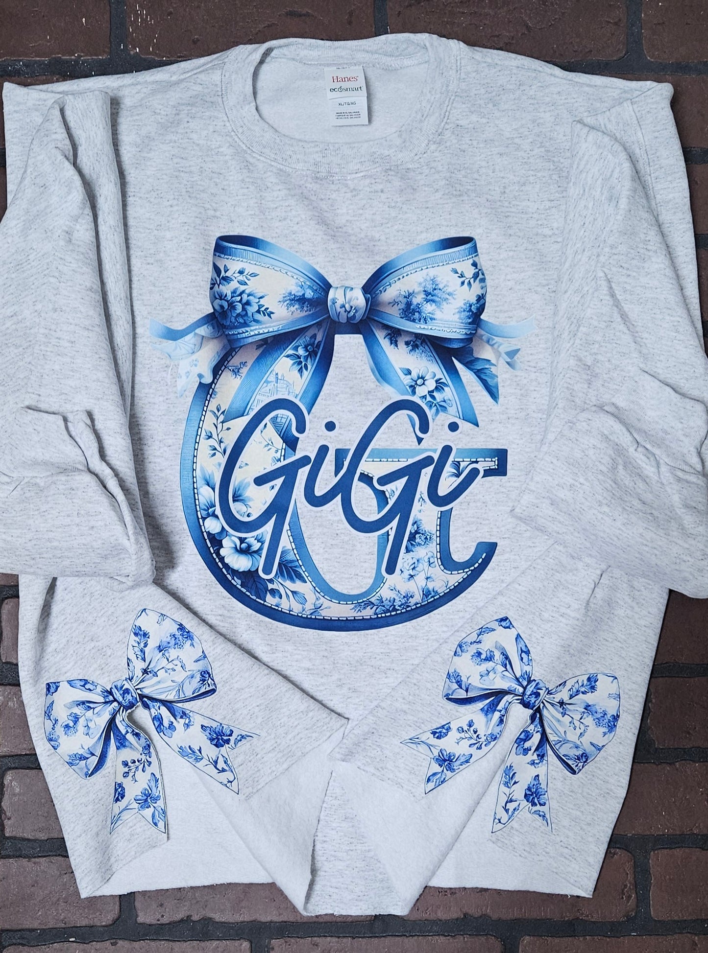 Chinoiserie Side Bow Sweatshirt