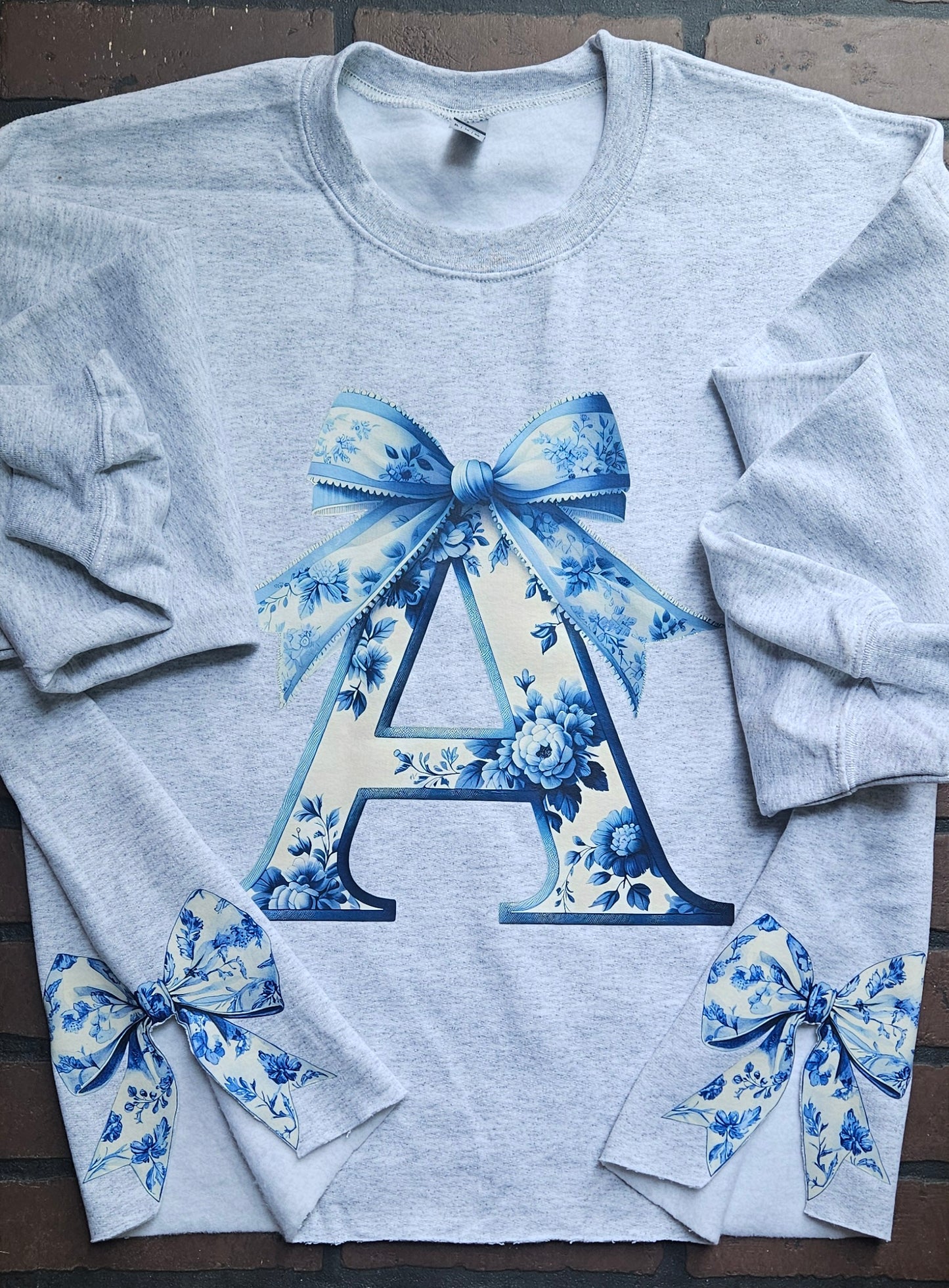 Chinoiserie Side Bow Sweatshirt